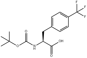 BOC-L-4-Trifluoromethylphe  Struktur