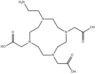 1,4,7,10-Tetraazacyclododecane-1,4,7-triacetic acid, 10-(2-aMinoethyl)- Struktur