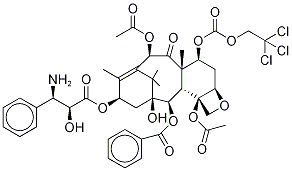 N-Debenzoyl-7-{[(2,2,2,-trichloroethyl)oxy]carbonyl}paclitaxel Struktur