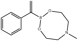 6-Methyl-2-(1-phenylvinyl)-1,3,6,2-dioxazaborocane Struktur