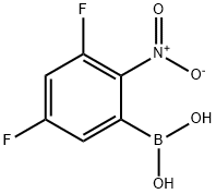 3,5-Difluoro-2-nitrophenylboronic acid Struktur