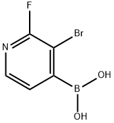 3-Bromo-2-fluoropyridine-4-boronic acid Struktur