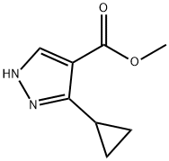 Methyl5-cyclopropylpyrazole-4-carboxylate Struktur