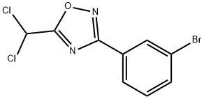 3-(3-Bromophenyl)-5-(dichloromethyl)-1,2,4-oxadiazole Struktur