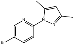 5-Bromo-2-(3,5-dimethylpyrazol-1-yl)pyridine Struktur