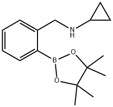 2-(N-Cyclopropylaminomethyl)phenylboronic acid, Struktur