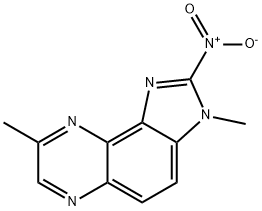 3,8-Dimethyl-2-nitro-3H-imidazo[4,5-F]quinoxaline Struktur