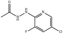 2-(N’-Acetylhydrazino)-5-chloro-3-fluoropyridine Struktur