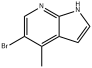 5-Bromo-4-methyl-1H-pyrrolo[2,3-b]pyridine Struktur