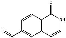 1-oxo-1,2-dihydroisoquinoline-6-carbaldehyde Struktur