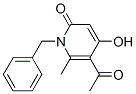 2(1H)-Pyridone, 5-acetyl-1-benzyl-4-hydroxy-6-methyl- Struktur