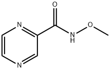 Pyrazinecarboxamide, N-methoxy- (9CI) Struktur