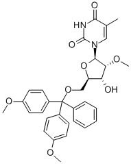 5'-O-(DIMETHOXYTRITYL)-2'-O-METHYL-5-METHYLURIDINE Struktur