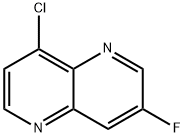 8-Chloro-3-fluoro-1,5-naphthyridine Struktur