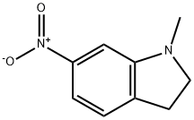 2,3-dihydro-1-Methyl-6-nitro-1H-Indole Struktur