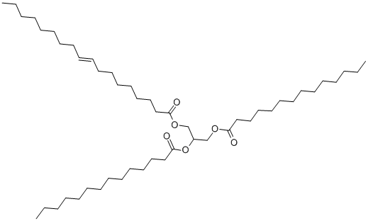 1,2-DIMYRISTOYL-3-OLEOYL-RAC-GLYCEROL Struktur