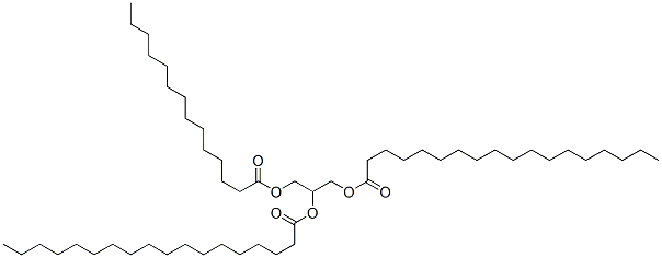 glyceryl 1,2-rac-distearate-3-myristate Struktur