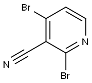 3-Pyridinecarbonitrile, 2,4-dibroMo- Struktur