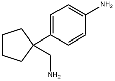 4-[1-(AMINOMETHYL)CYCLOPENTYL]-BENZENAMINE Struktur