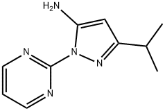 3-(Propan-2-yl)-1-(pyriMidin-2-yl)-1H-pyrazol-5-aMine Struktur