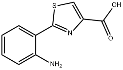 4-Thiazolecarboxylic acid, 2-(2-aMinophenyl)- Struktur