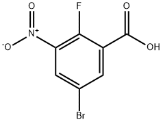 5-BroMo-2-fluoro-3-nitrobenzoic acid Struktur