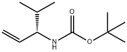 Carbamic acid, [1-(1-methylethyl)-2-propenyl]-, 1,1-dimethylethyl ester, (S)- Struktur