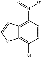 7-chloro-4-nitrobenzofuran Struktur