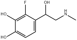 1,2-Benzenediol, 3-fluoro-4-[1-hydroxy-2-(methylamino)ethyl]- (9CI) Struktur