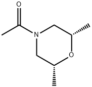 Morpholine, 4-acetyl-2,6-dimethyl-, cis- (9CI) Struktur