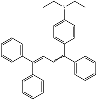 1-(4-Diethylaminophenyl)-1,4,4-triphenyl-1,3-butadiene Struktur