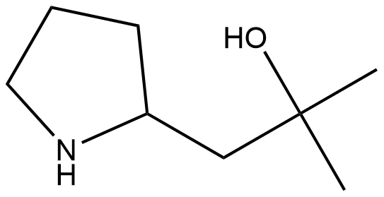 a,a-diMethyl-2-Pyrrolidineethanol Struktur