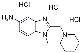 1-Methyl-2-piperidin-1-ylmethyl-1H-benzoimidazol-5-ylamine trihydrochloride Struktur