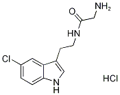 2-amino-N-[2-(5-chloro-1H-indol-3-yl)ethyl]acetamide hydrochloride Struktur