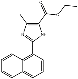 5-METHYL-2-NAPHTHALEN-1-YL-3H-IMIDAZOLE-4-CARBOXYLIC ACID ETHYL ESTER Struktur