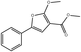 2-METHOXY-3-METHOXYCARBONYL-5-PHENYL-FURAN Struktur