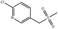 2-chloro-5-[(methylsulfonyl)methyl]pyridine(SALTDATA: FREE) Struktur