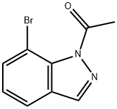 Ethanone, 1-(7-broMo-1H-indazol-1-yl)- Struktur