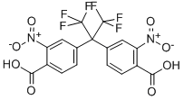 2,2-BIS(4-CARBOXY-3-NITROPHENYL)HEXAFLUOROPROPANE 98 Struktur