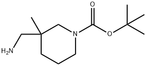 1-Boc-3-(aminomethyl)-3-methylpiperidine Struktur