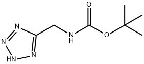 Carbamic acid, (1H-tetrazol-5-ylmethyl)-, 1,1-dimethylethyl ester (9CI) Struktur