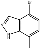 4-broMo-7-Methyl-1H-indazole Struktur