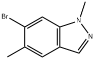 6-Bromo-1,5-dimethyl-1H-indazole Struktur