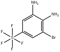 5-Bromo-3,4-diaminophenylsulphur pentafluoride Struktur