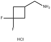 (3,3-Difluoro-cyclobutyl)MethanaMine HCl Struktur