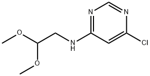 (6-ChloropyriMidin-4-yl)-(2,2-diMethoxyethyl)aMine Structure