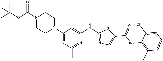 N-Boc-N-deshydroxyethyl Dasatinib Struktur