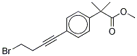 4-(4-Bromo-1-butyn-1-yl)-α,α-dimethyl-benzeneacetic Acid Methyl Ester Struktur