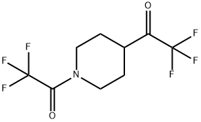 2,2,2-Trifluoro-1-[1-(2,2,2-trifluoro-acetyl)piperidin-4-yl]-ethanone Struktur