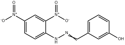 3-HYDROXYBENZALDEHYDE 2,4-DINITROPHENYLHYDRAZONE Struktur